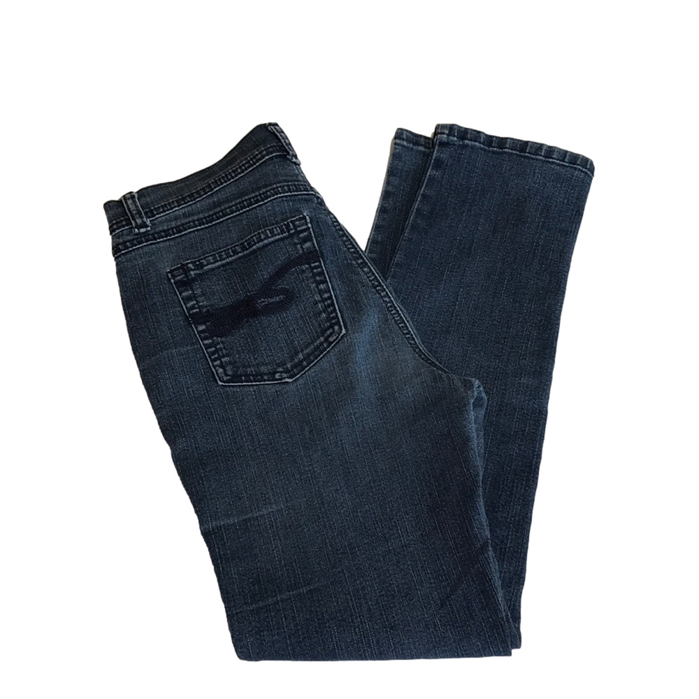 STYLE & CO. PETITE—TUMMY CONTROL—Women’s Blue Denim Jeans—Dark Stonewashed—Sz 4P - Picture 1 of 16